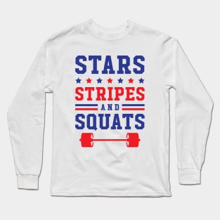 Stars, Stripes And Squats Long Sleeve T-Shirt